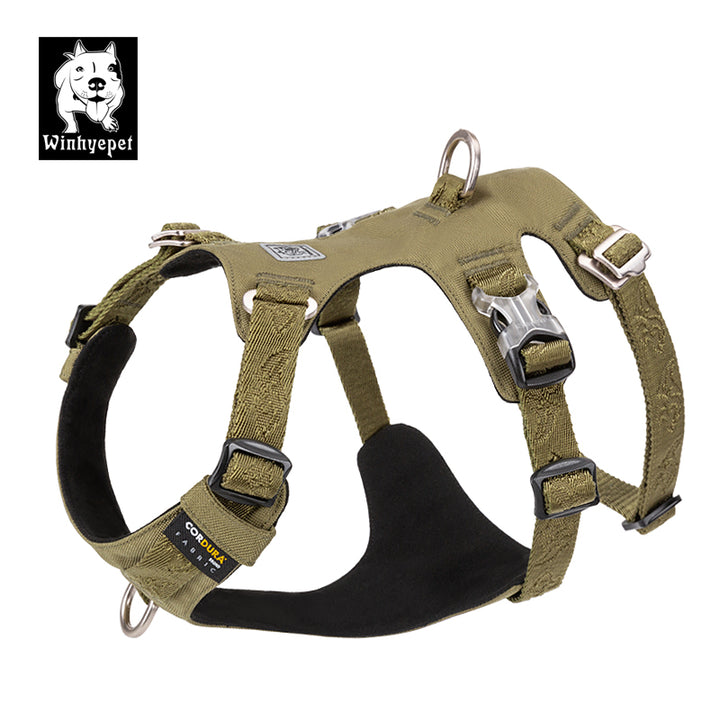 V188-ZAP-YH-1807-11-GREEN-L-YH1807_H_720x720-00 Whinhyepet Harness Army Green L - Image 1