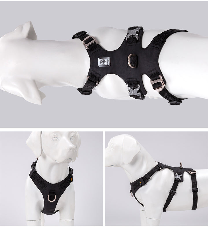 V188-ZAP-YH-1807-2-BLACK-XS-33301-00 Whinhyepet Harness Black XS - Image 1