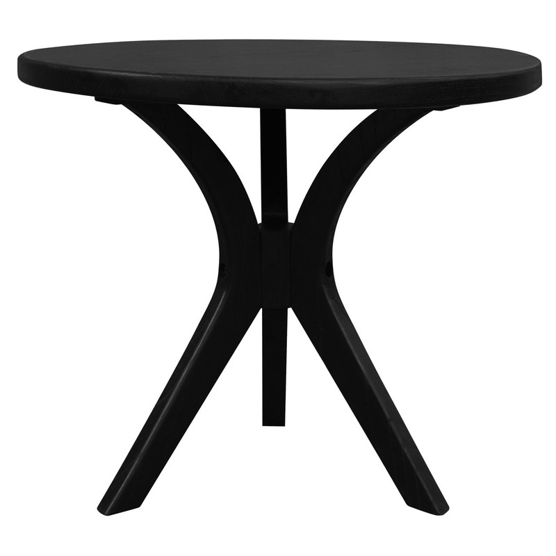 V199-LT055GTYB-210567-00 Gatsby Round Side Table - Large (Black) - Image 1
