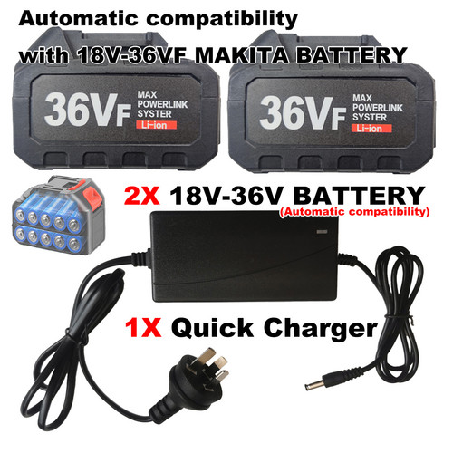 V201-CUT0020BL8AU-173873-00 2x 7.0Ah 18V-36VF Li-ion Battery Makita Battery LXT BL1850 BL1860B BL1830 BL1815 - Image 1