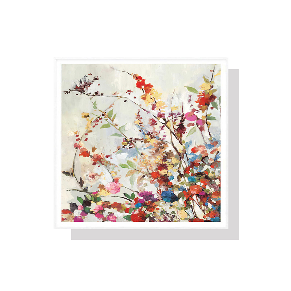 V207-1219_Coming-Spring-Square-Size_1 Wall Art 70cmx70cm Coming Spring Square Size White Frame Canvas - Image 1