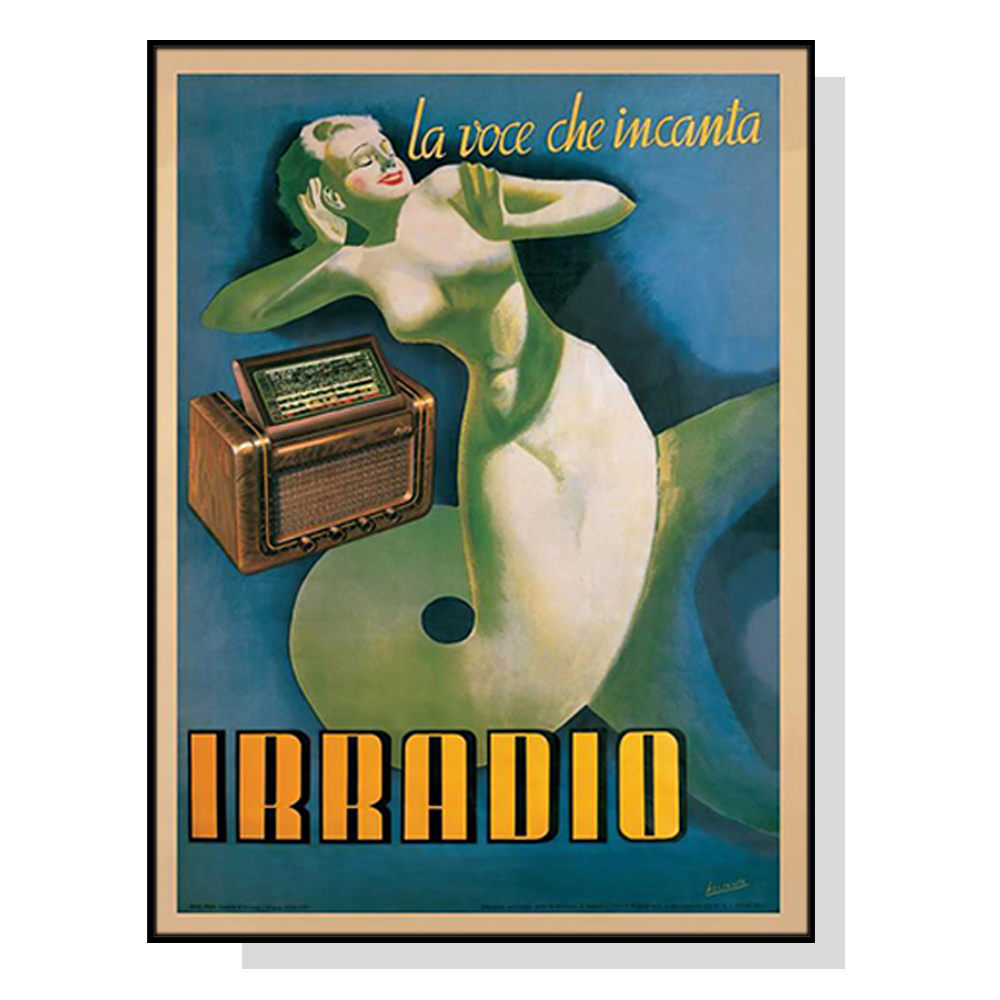 V207-1857-83902-00 Wall Art 70cmx100cm Irradio Cinzano Black Frame Canvas - Image 1