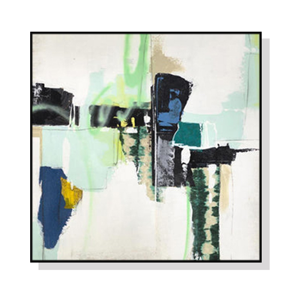 V207-2209-91365-00 Wall Art 70cmx70cm Hard Truth Black Frame Canvas - Image 1