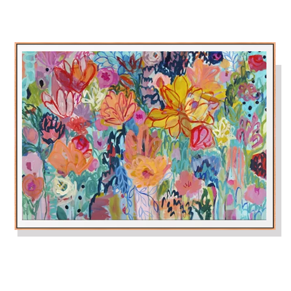 V207-2227-91347-00 Wall Art 80cmx120cm Carrie Schmitt Wood Frame Canvas - Image 1