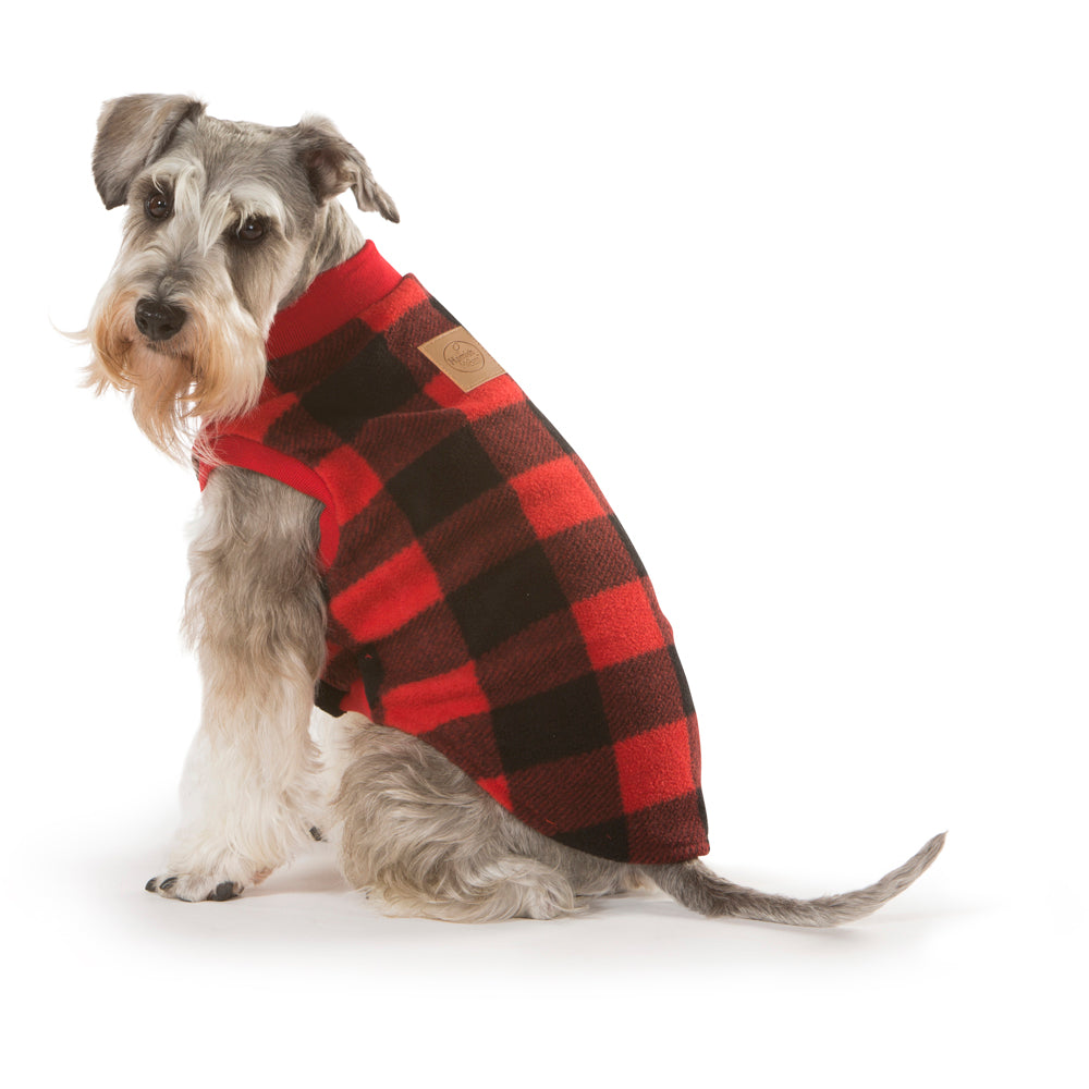 V208-PJ-RC30-71950-00 Red Check Dog Pyjamas 30cm - Image 1