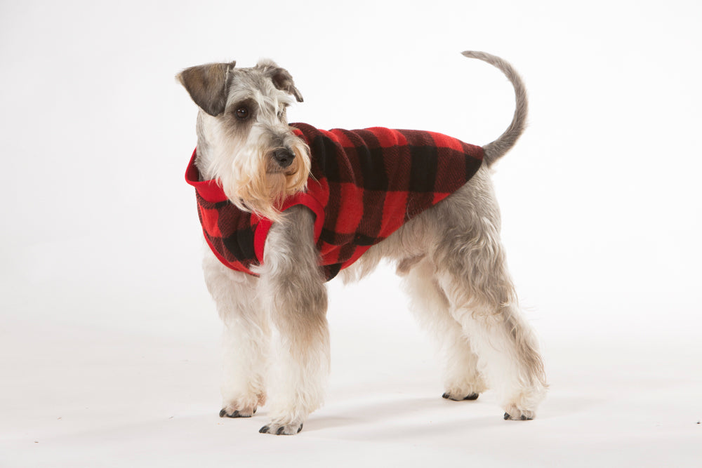 V208-PJ-RC70-71944-00 Red Check Dog Pyjamas 70cm - Image 1