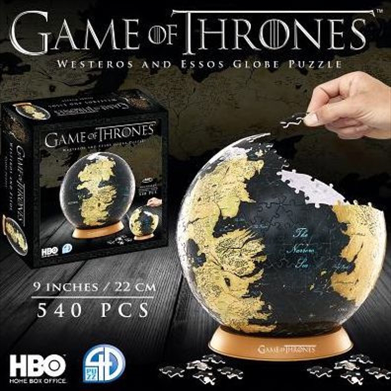 V210-2376597-202503071906-00 Game of Thrones Globe 9" Globe Puzzle - Image 1