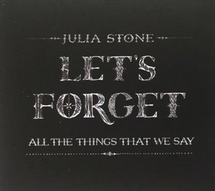 V210-2398904-202502241340-00 Lets Forget All The Things Tha - Stone, Julia Cd Album - Image 1