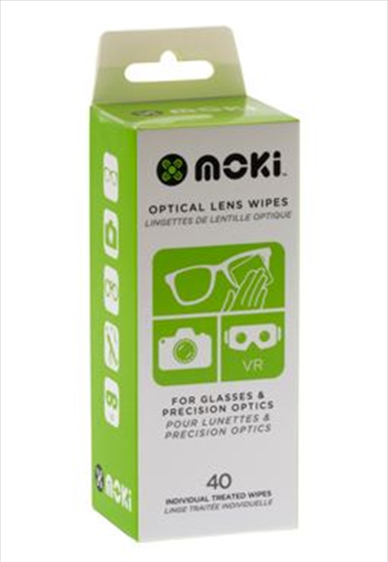 V210-2407131-77042-00 Moki Optical Lens Wipes - 40 Pack - Image 1