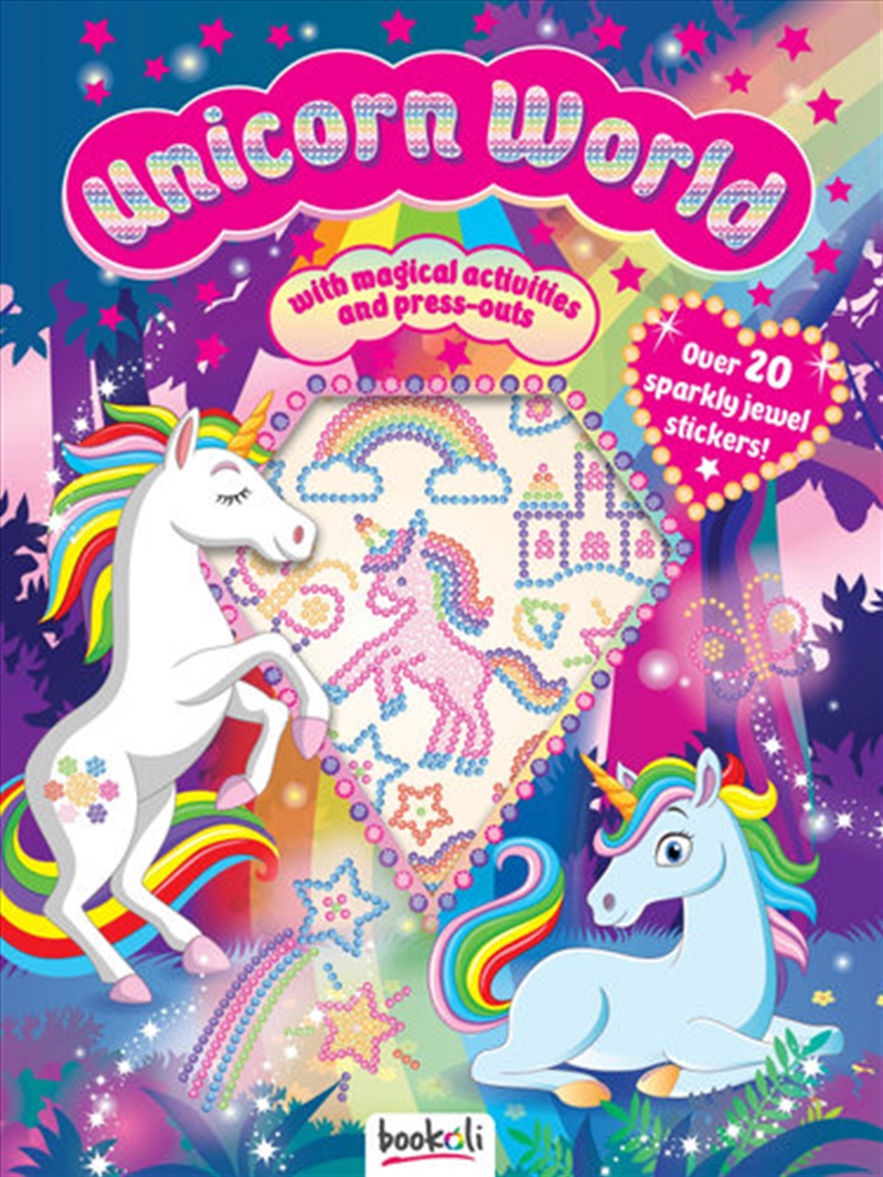 V210-2623261-76564-00 Puffy Sticker Jewel Unicorn World - Image 1