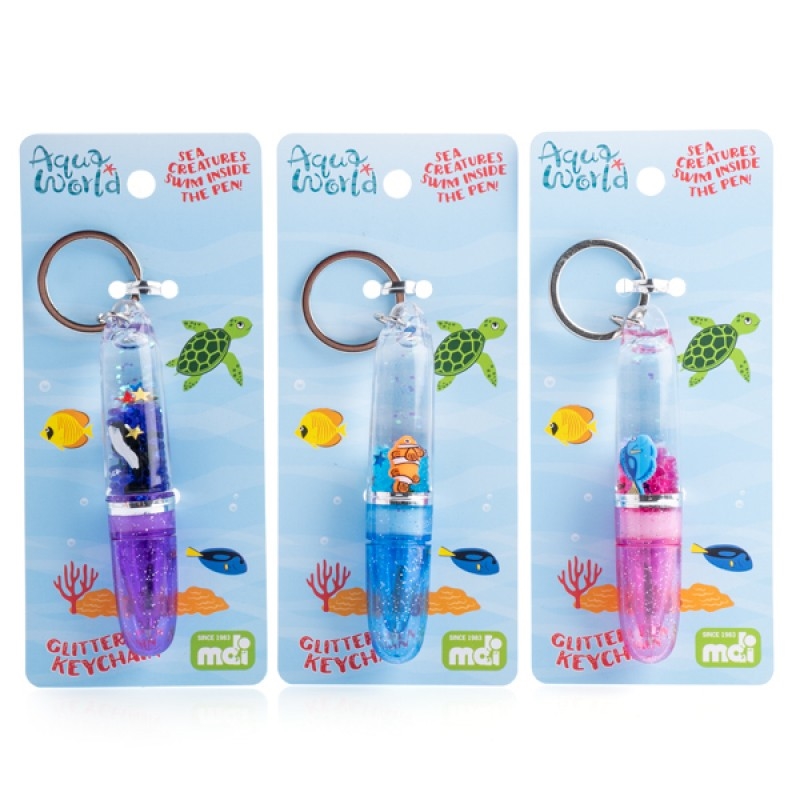 V210-2670435-76992-00 Sea Animal Glitter Pen Keychain (SENT AT RANDOM) - Image 1