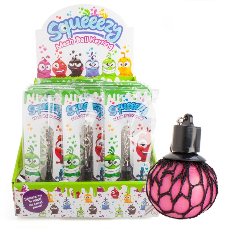 V210-2680410-92601-00 Mesh Squish Ball Keyring (SENT AT RANDOM) - Image 1