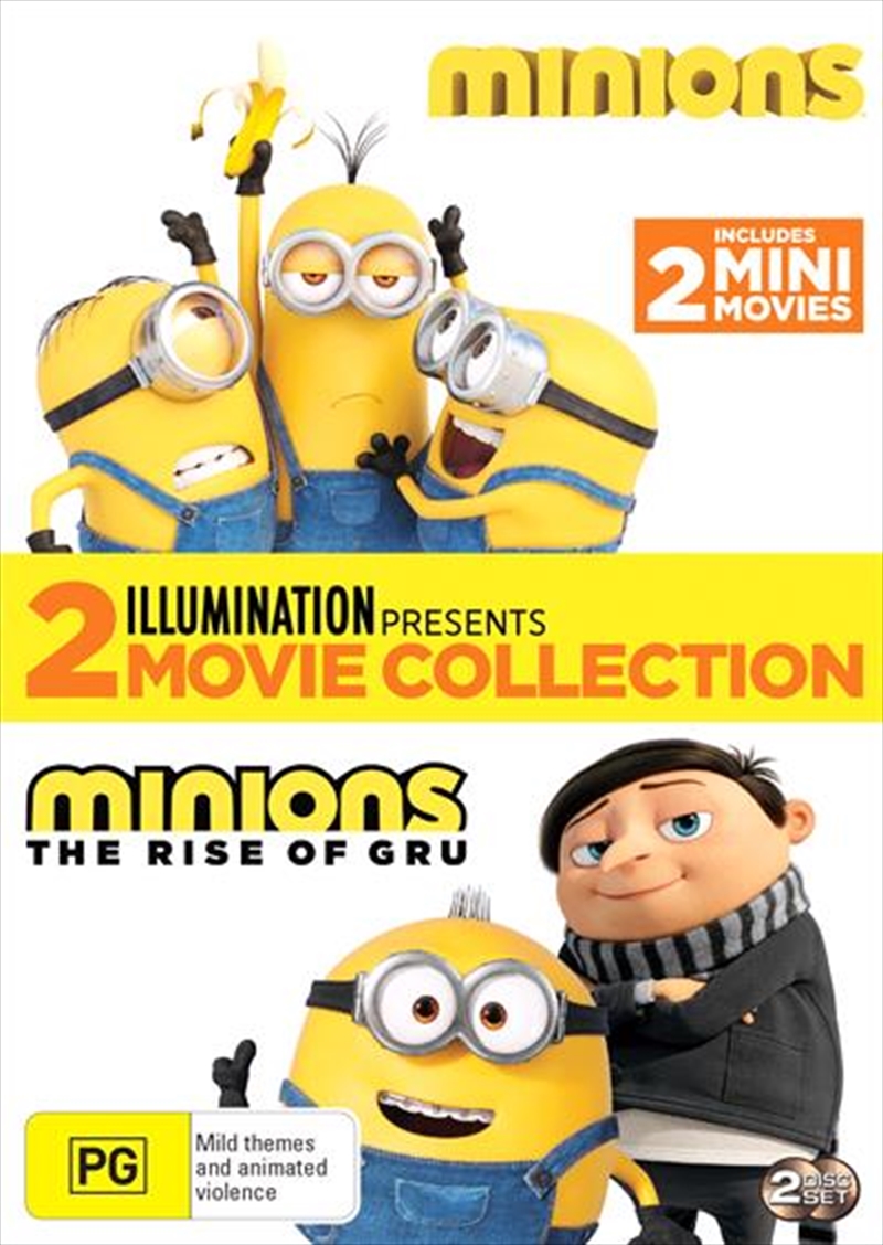 V210-2682643-75897-00 Minions / Minions - The Rise Of Gru | 2 Movie Franchise Pack DVD - Image 1