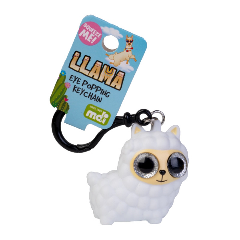V210-2900667-202503071721-00 Eye Popping Keyring Llama - Image 1