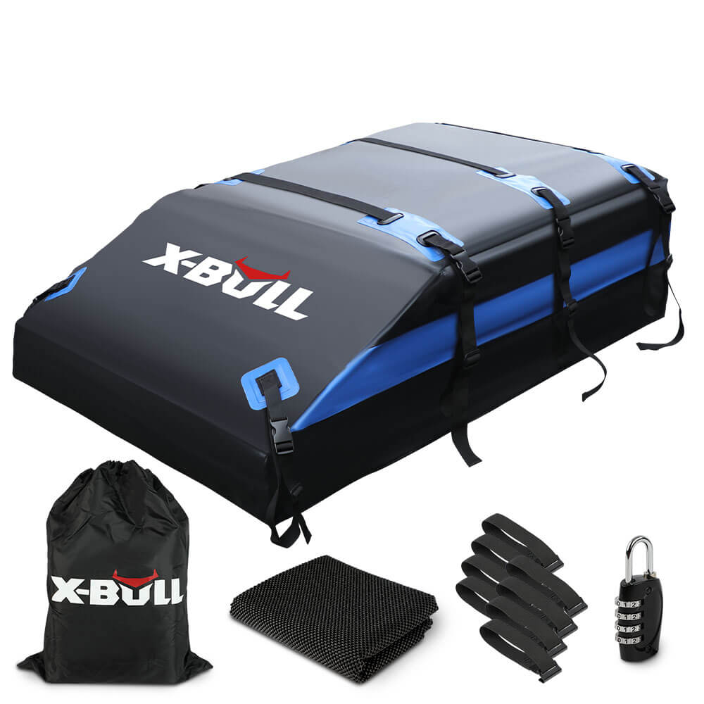 V211-AUEB-CRB001-84313-00 X-BULL Waterproof Car Roof Top Rack Carrier ravel Cargo Luggage Cube Bag Trave 425L - Image 1