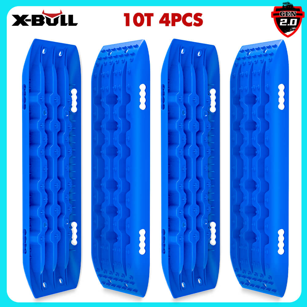 V211-AUEB-XBST005-2-35589-00 X-BULL Recovery tracks Sand tracks 2 pairs Sand / Snow / Mud 10T 4WD Gen 2.0 - blue - Image 1