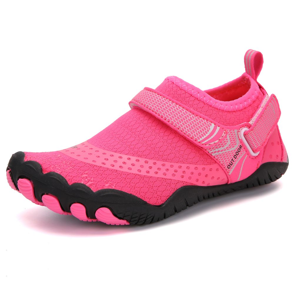 V213-04WS-A-K-NPIK3_aROtwHx_1 Kids Water Shoes Barefoot Quick Dry Aqua Sports Shoes Boys Girls - Pink Size Bigkid US3 = EU34 - Image 1