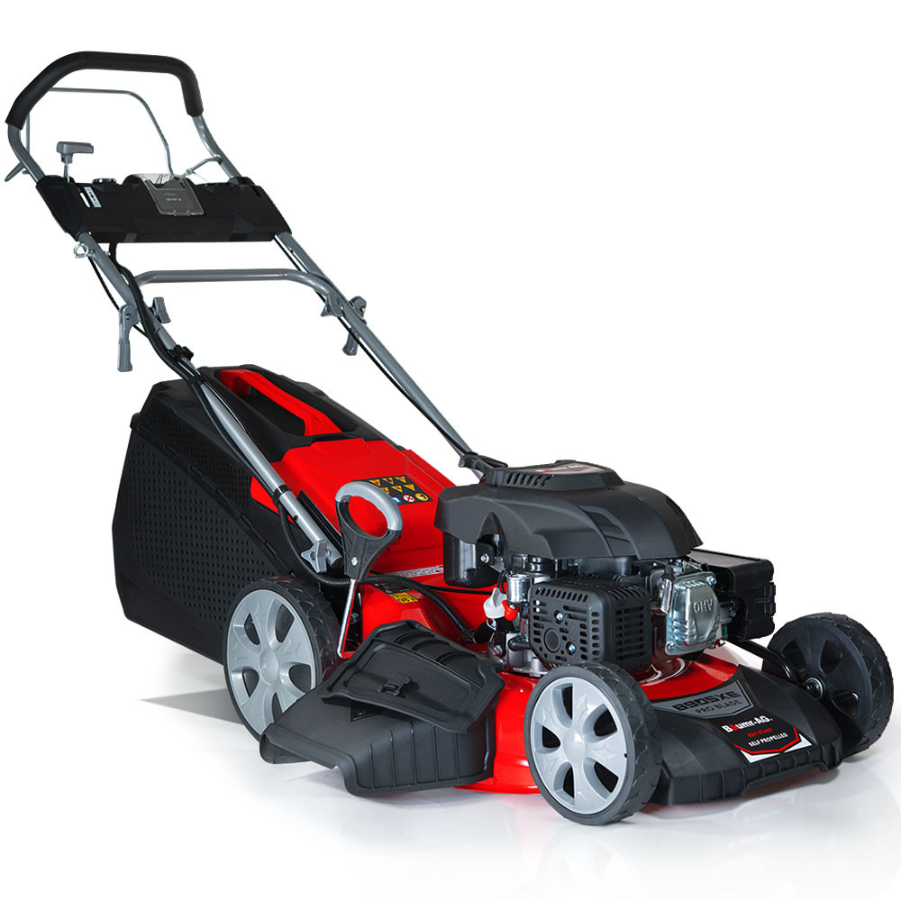 V219-MOWSFPBMRA214-74175-00 Baumr-AG 248cc Lawn Mower 4-Stroke 21 Inch Petrol Lawnmower 4-in-1 Self-Propelled Electric Start - Image 1
