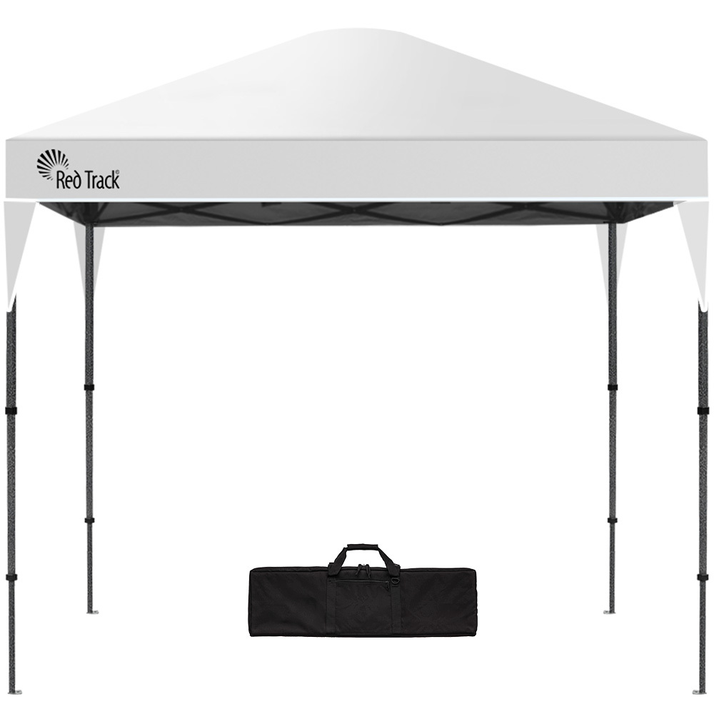 V219-OTDGZBRT33WA-225755-00 RED TRACK 3x3m Ultra Compact Folding Gazebo, Carry bag, Portable Outdoor Popup Marquee for Camping Beach, White - Image 1