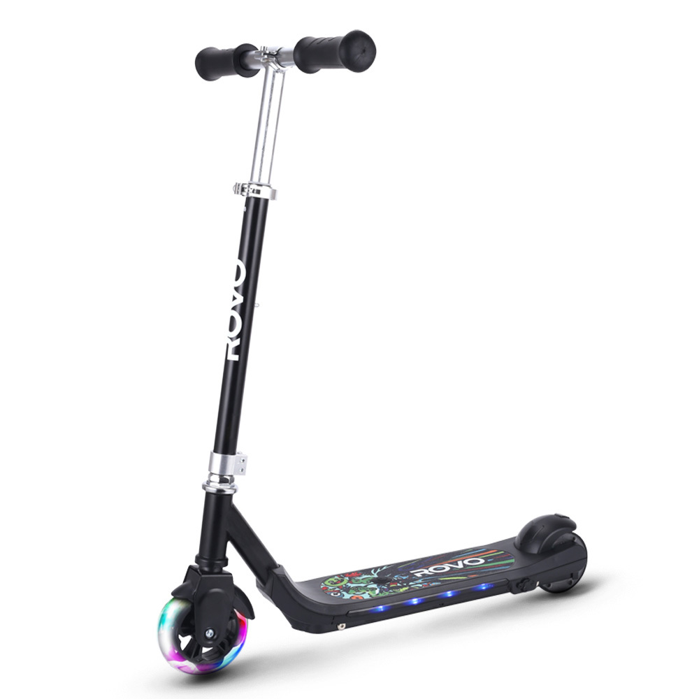 V219-TRNESCRVB1BA-202504281622-00 ROVO KIDS WhizKid Electric Scooter, Ages 5-11, Adjustable Height, Lithium Battery, Brushless Motor, Black - Image 1