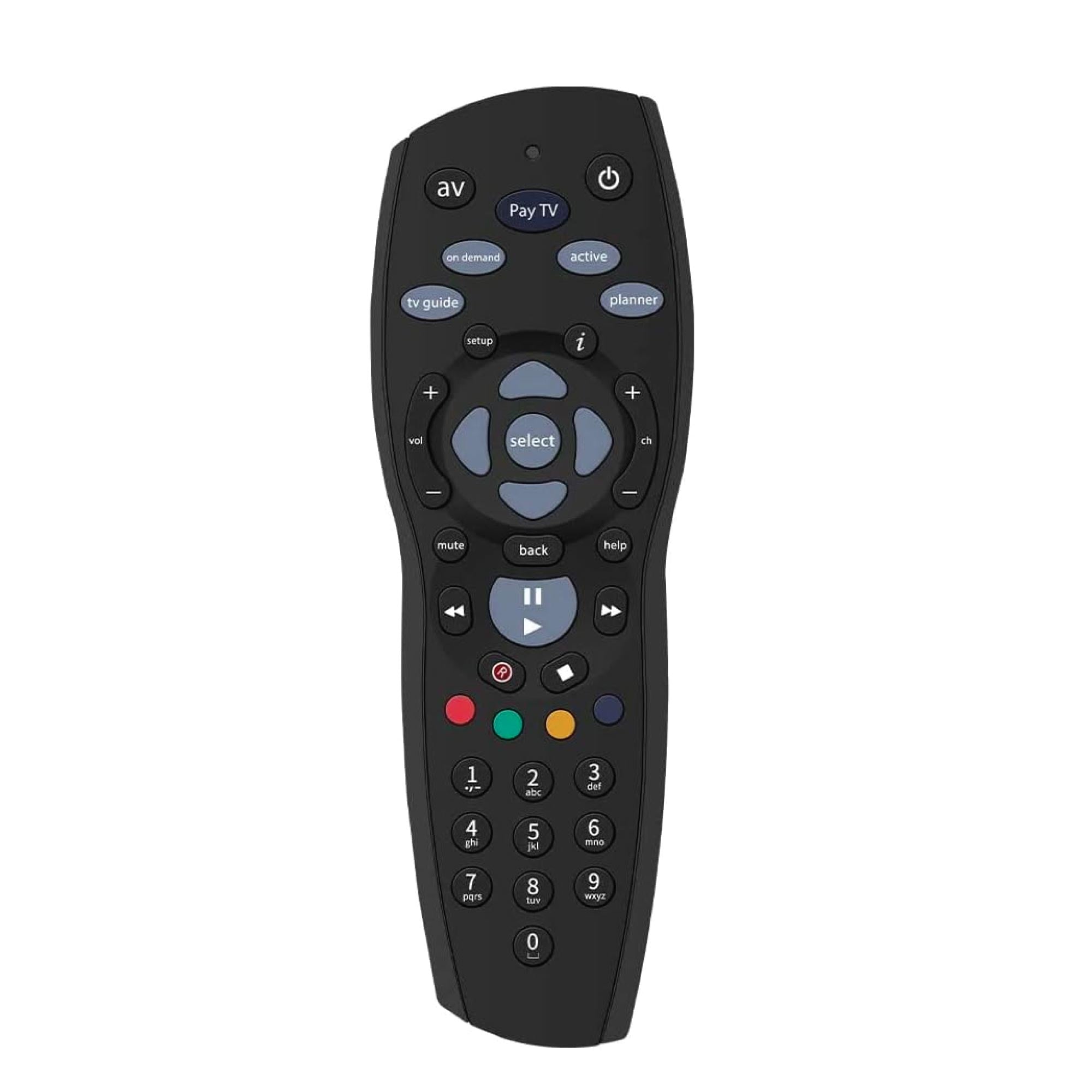 V238-SUPDZ-16803223558-130581-00 PayTV Remote Control Compatible with Foxtel Standard IQ IQ2 IQ3 IQ4 HD - Black - Image 1