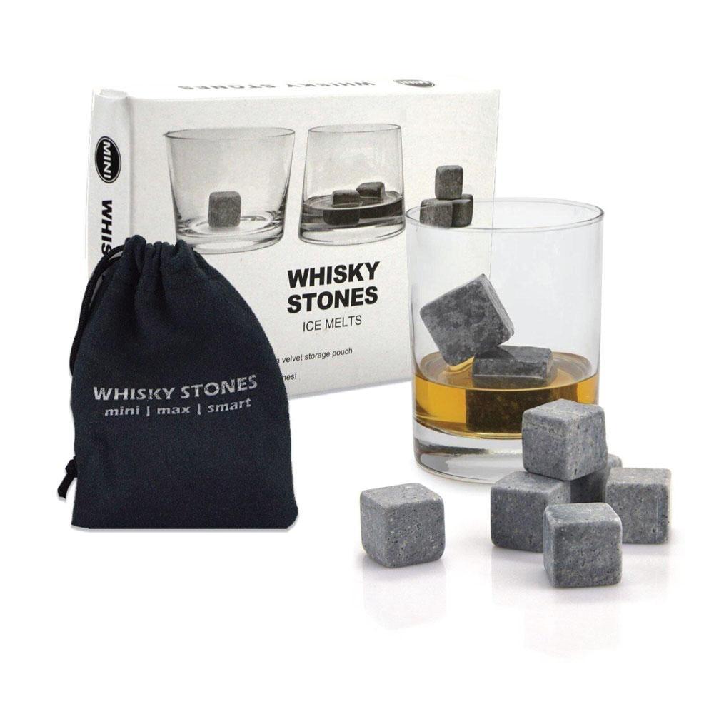V238-SUPDZ-19337846325328-202507252005-00 Whiskey Stones Ice Melts - 9 Reusable Natural Marble Chilling Scotch Rocks Cubes - Image 1