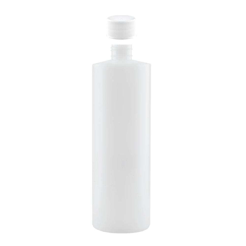V238-SUPDZ-30342536724560-202505271127-00 1x 250ml Clear HDPE Round Bottle + 28/410 Caps - Empty Plastic Food Storage - Image 1