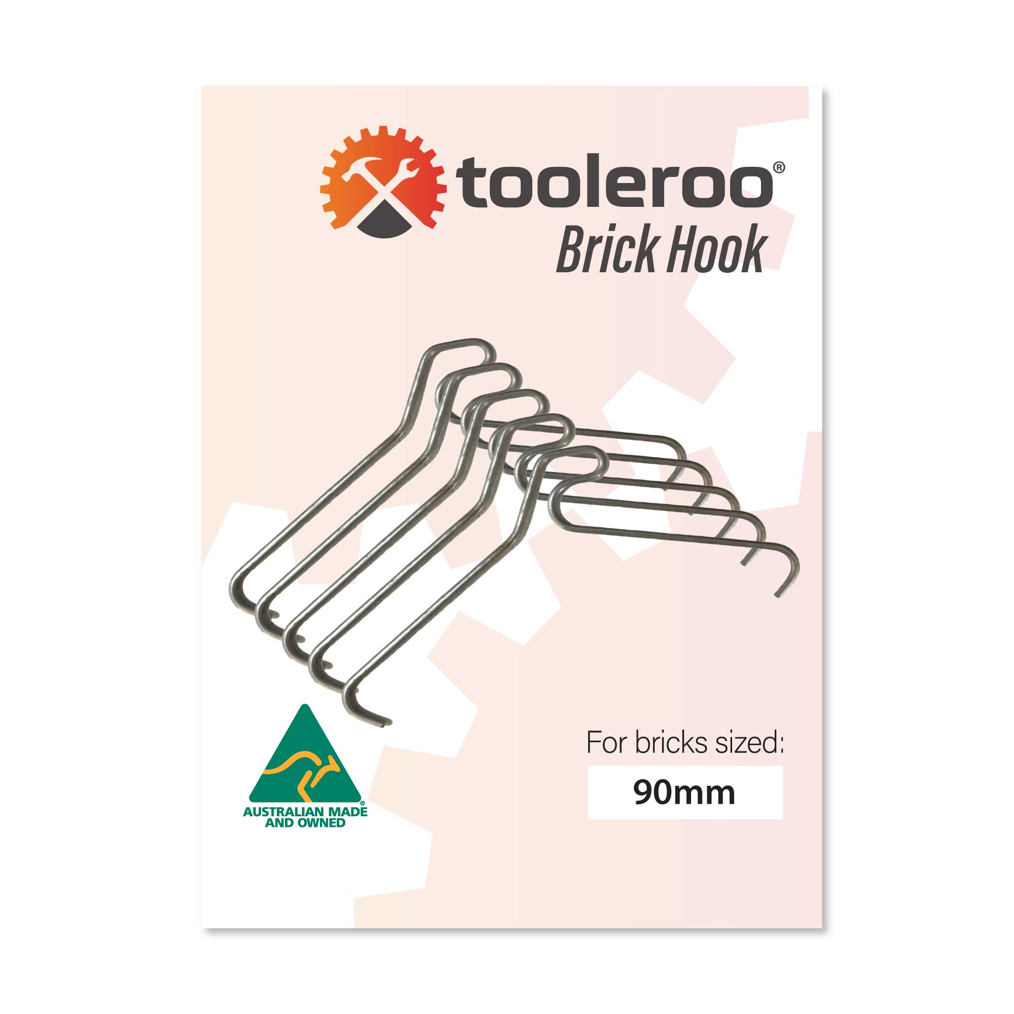 V238-SUPDZ-32322629959760-211576-00 5 Pack 90mm (3.5") Brick Hooks - Wall Crab Clips Hangers For Pictures Plants - Image 1