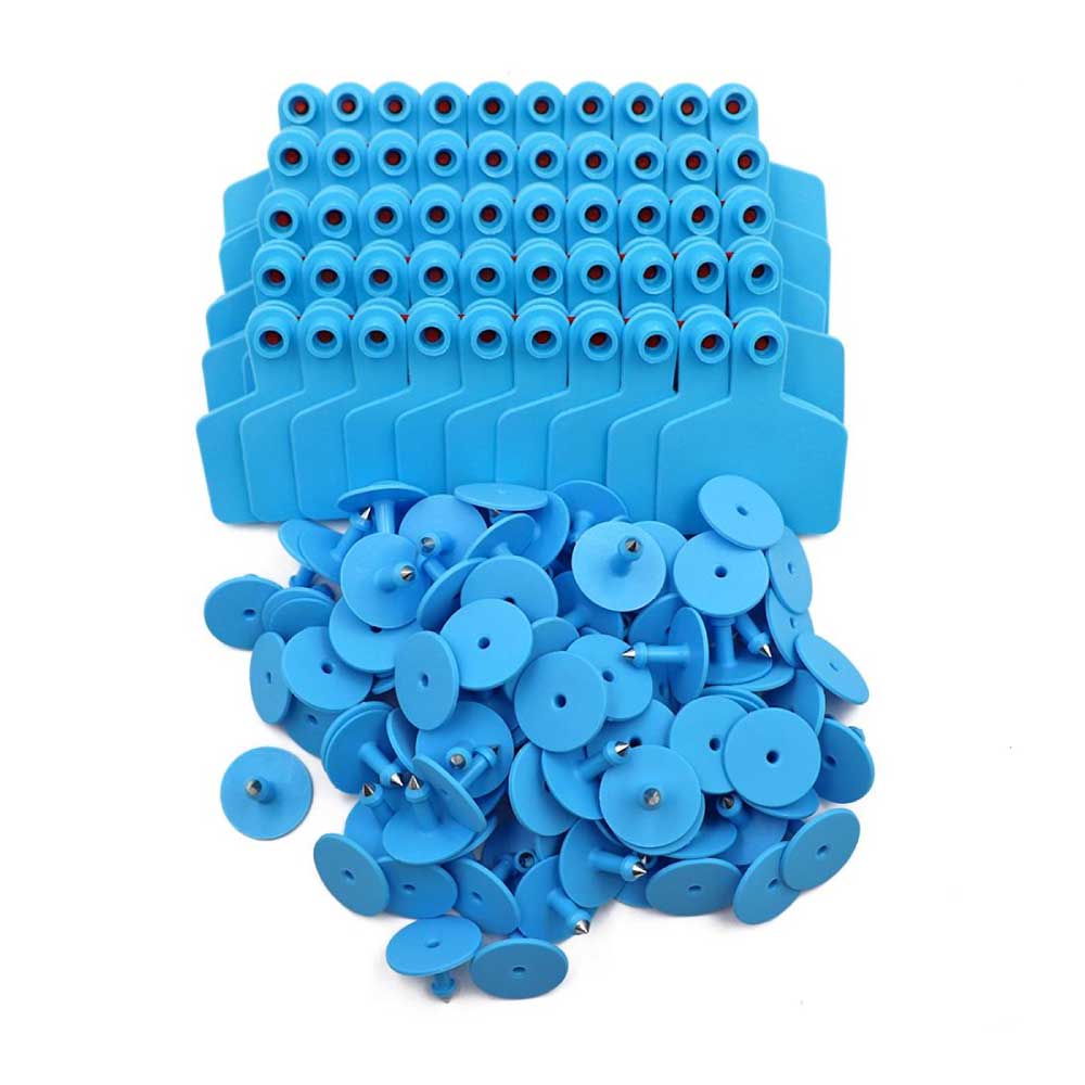 V238-SUPDZ-32496978526288-202507251950-00 100x Cattle Ear Tags 6x7.5cm Set - Medium Blue Blank Cow Sheep Livestock Label - Image 1