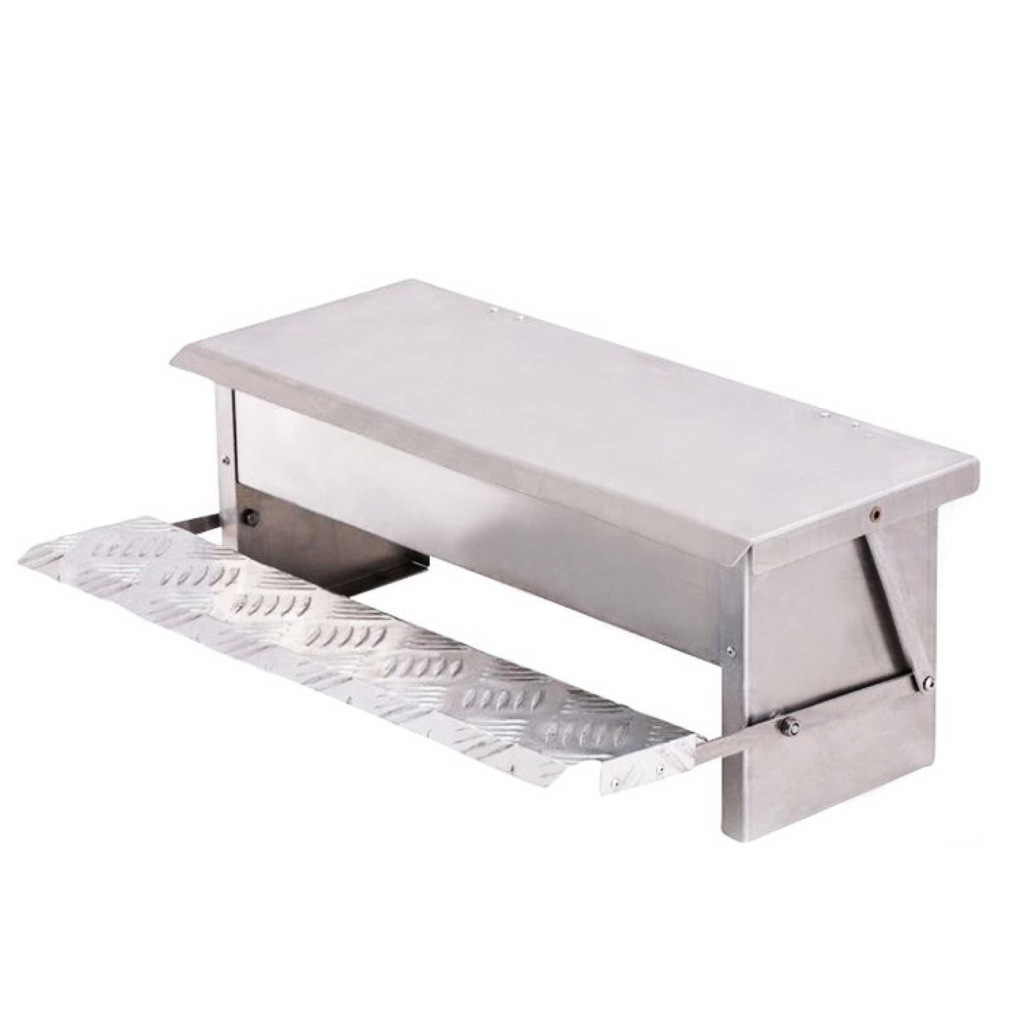 V238-SUPDZ-32677505040464-202507252016-00 6.5L Automatic Chook Chicken Feeder Poultry Auto Treadle Aluminium Metal Coop - Image 1