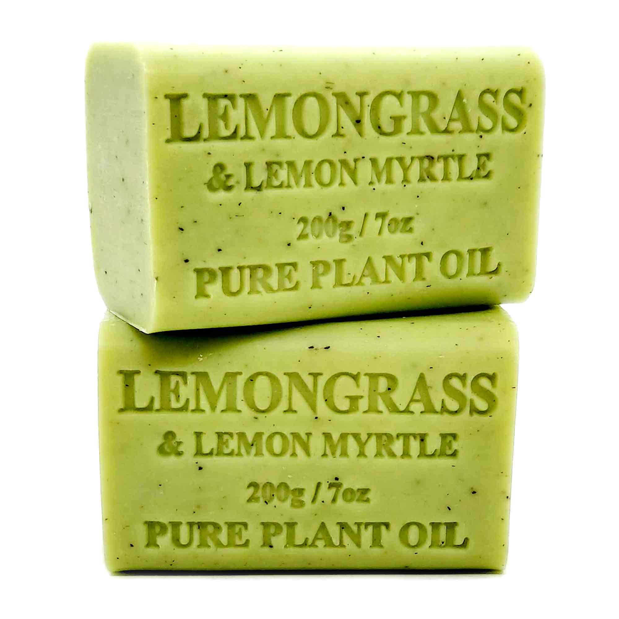V238-SUPDZ-33217865842768-202507252150-00 2x 200g Plant Oil Soap Lemongrass Lemon Myrtle Pure Vegetable Bar Australian - Image 1