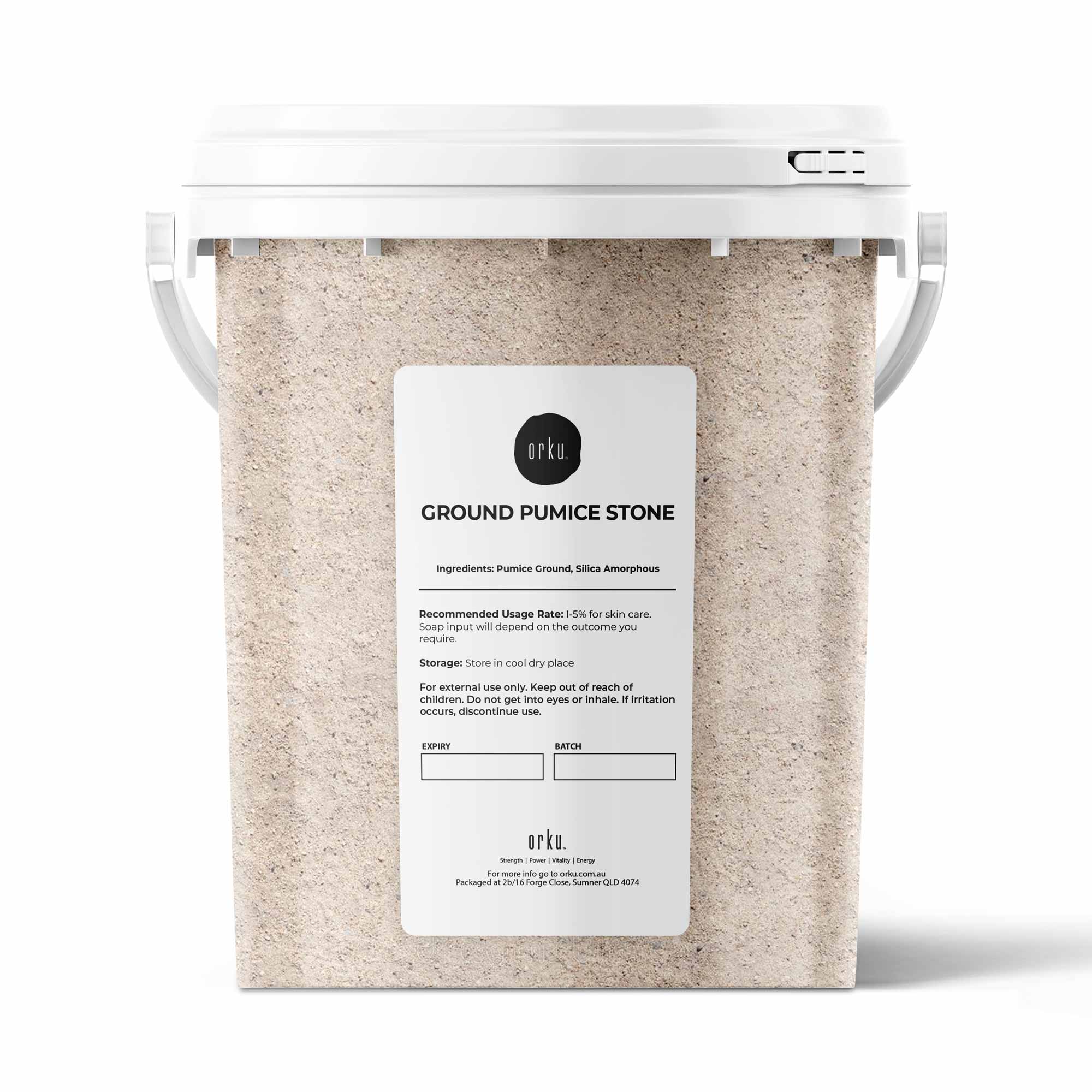 V238-SUPDZ-39641675563088-202507251940-00 1.3Kg Ground Pumice Stone Granular Powder Tub Exfoliant Body Scrub Soap Additive - Image 1
