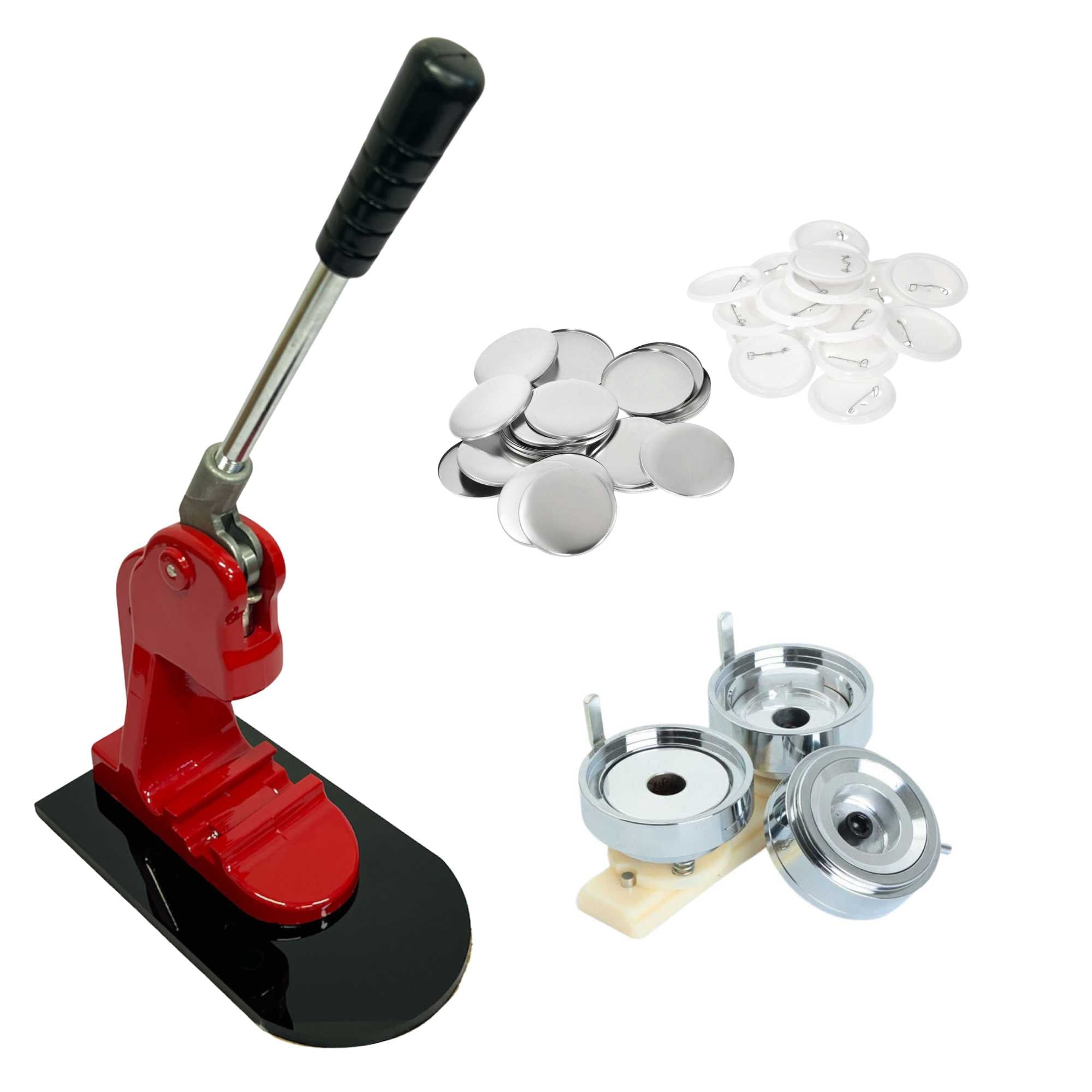 V238-SUPDZ-40039968309328-142517-00 Button Badge Making Set 25mm - Maker + Mould + Badges - Image 1