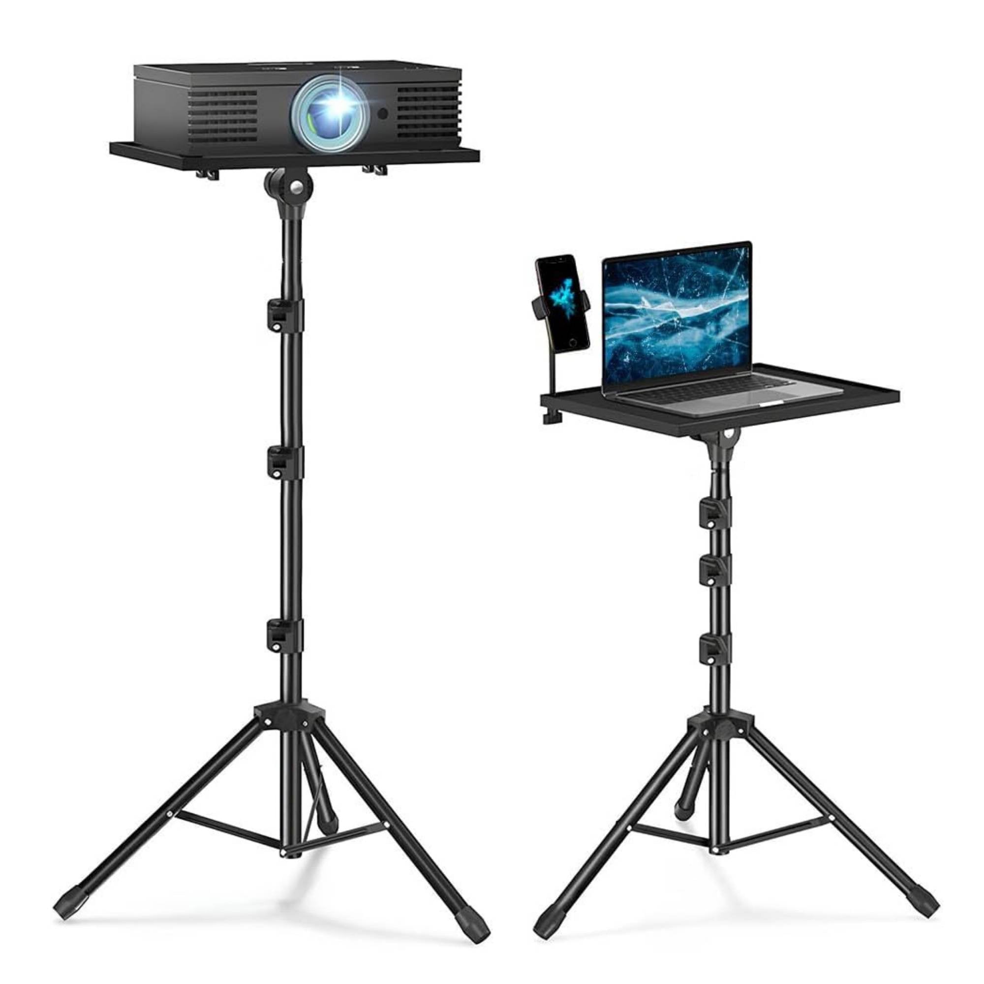 V238-SUPDZ-40827214594128-202507252235-00 Laptop Stand Tripod - Adjustable Height Projector Holder With Phone Mount - Image 1