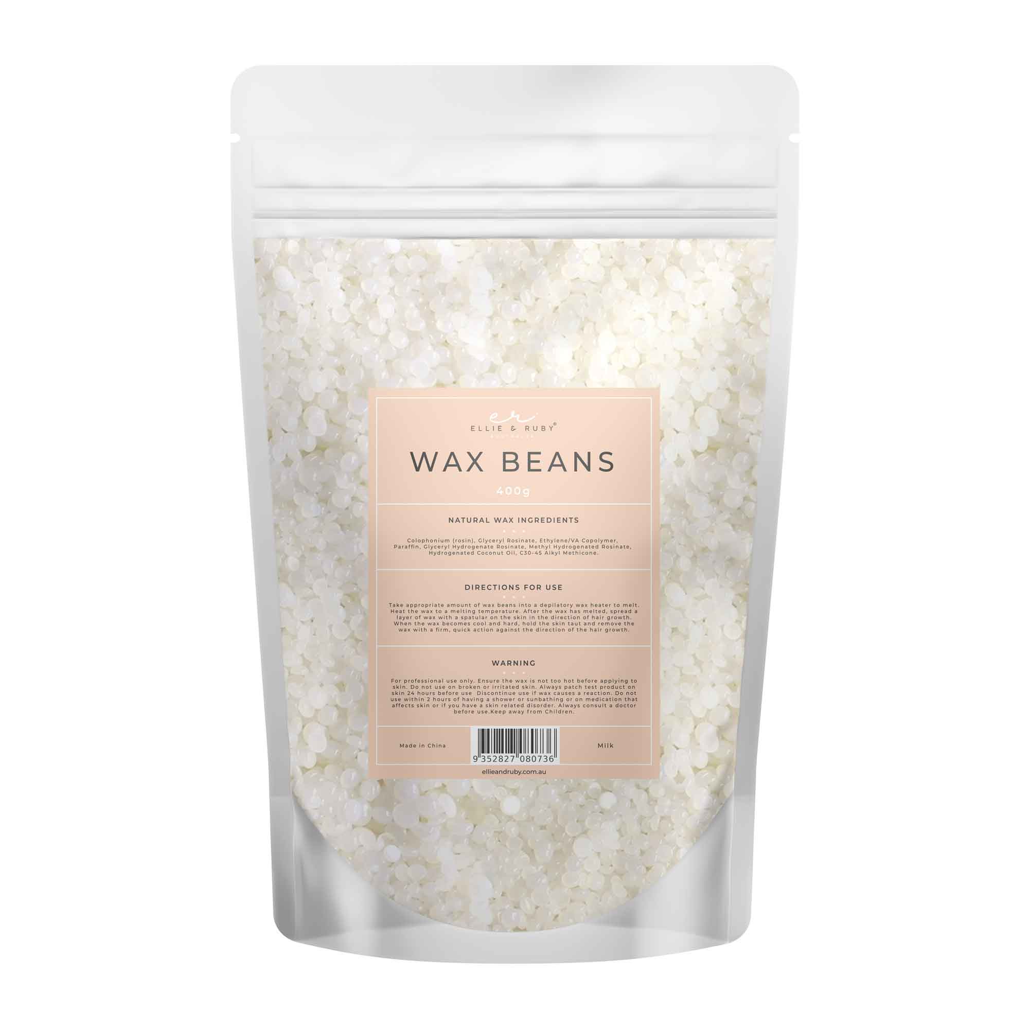 V238-SUPDZ-41044588593232-202509221323-00 400g Wax Beads Milk - Brazilian Waxing Beans - Stripless Bikini Hair Removal - Image 1