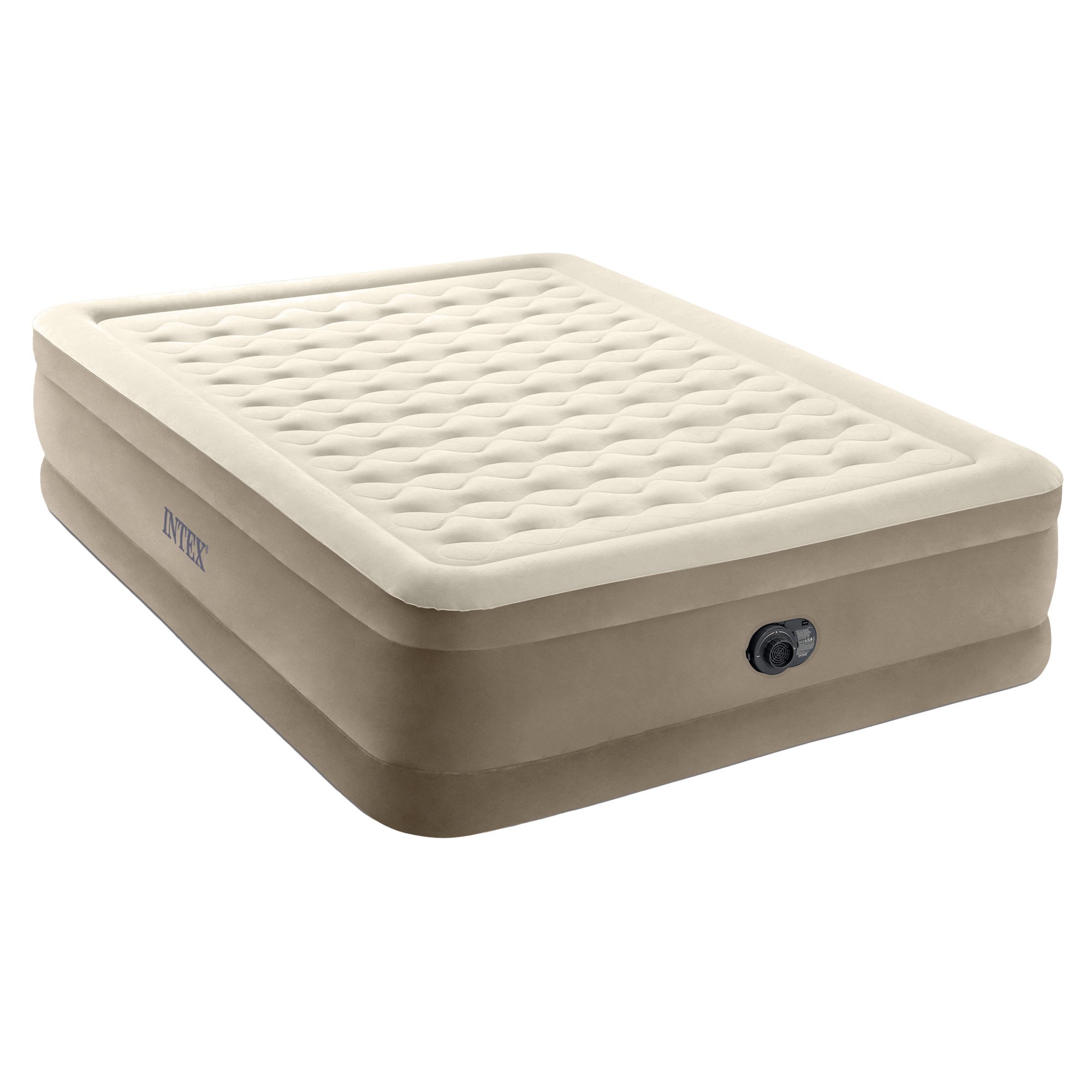 V240-64428NZ-217130-00 Intex Dura-Beam Deluxe Queen Ultra Plush Air Mattress - Image 1