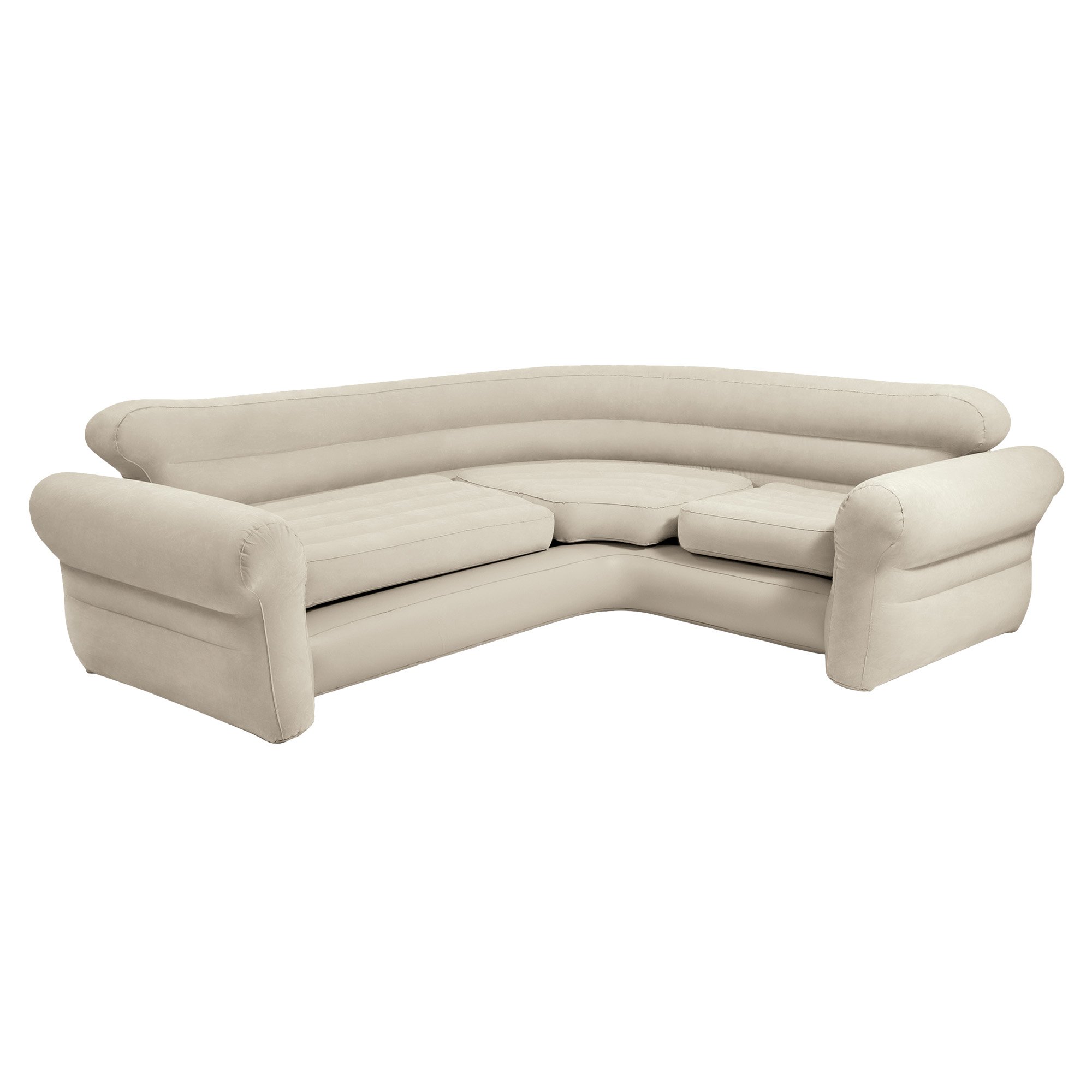 V240-68575NP-187608-00 Intex Corner Sofa Inflatable Couch - L-shaped Corner Sofa - Image 1