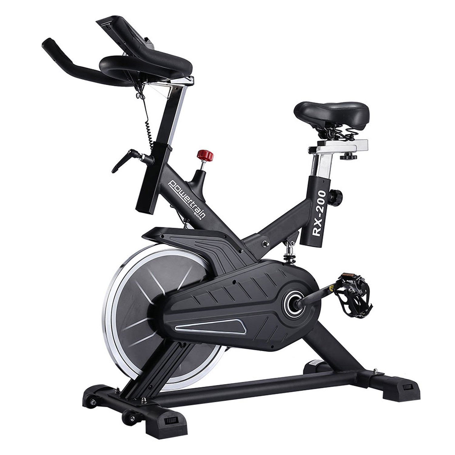 V240-BKE-YB-RX-200-71571-00 Powertrain RX-200 Exercise Spin Bike Cardio Cycling - Black - Image 1