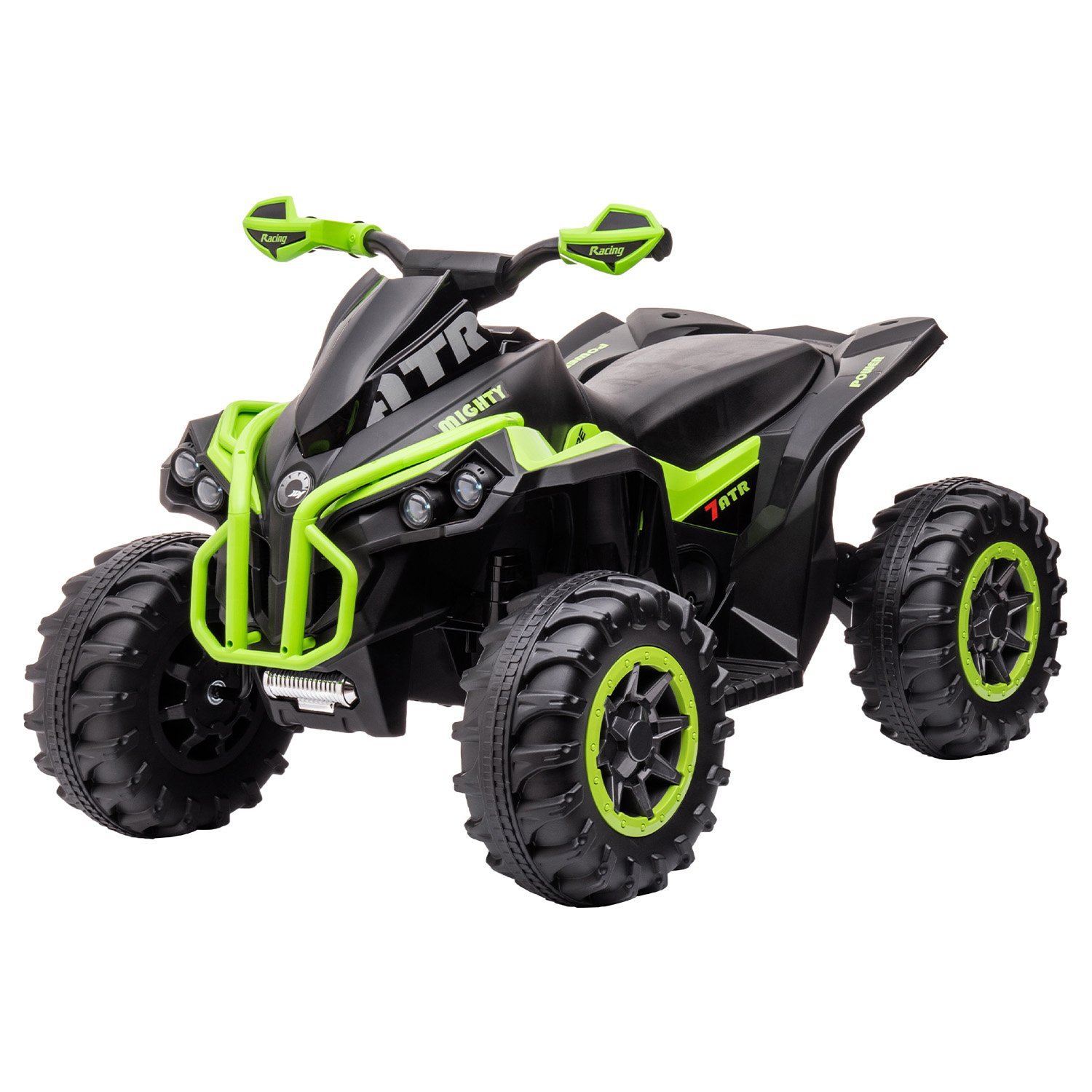 V240-CAR-GTS-1199-GN-70560-00 Kahuna GTS99 Kids Electric Ride On Quad Bike Toy ATV 50W - Green - Image 1