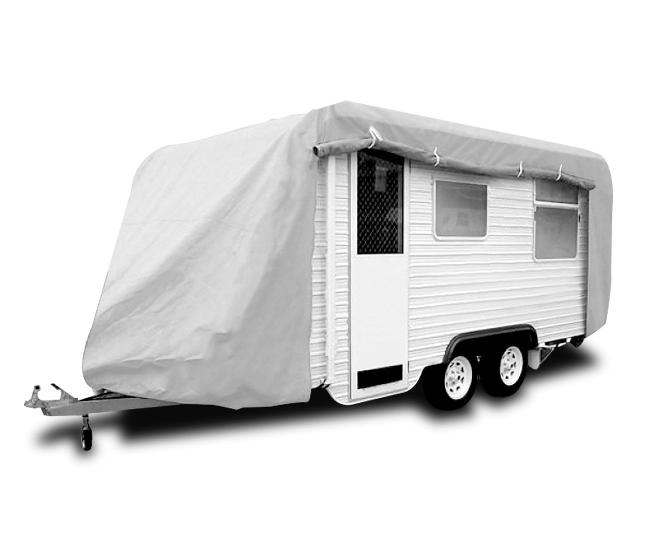 V240-COV-WAL-CVN-1417-73466-00 Wallaroo Caravan Cover With Side Zip Campervan 14-17 ft - Image 1