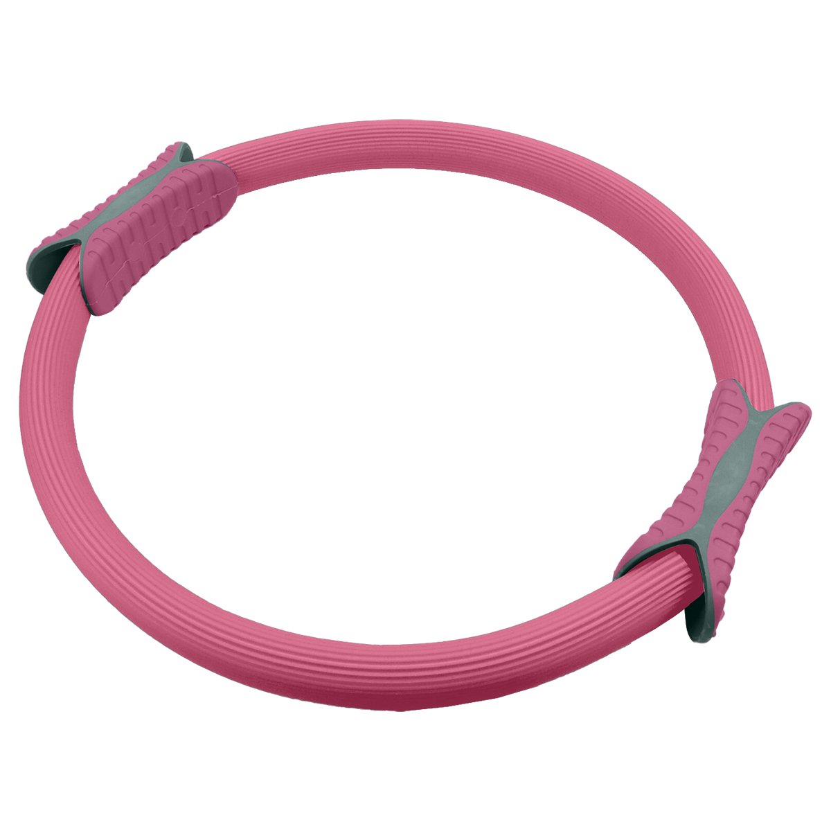 V240-PLT-RNG-PK-71488-00 Powertrain Pilates Ring Band Yoga Home Workout Exercise Band Pink - Image 1
