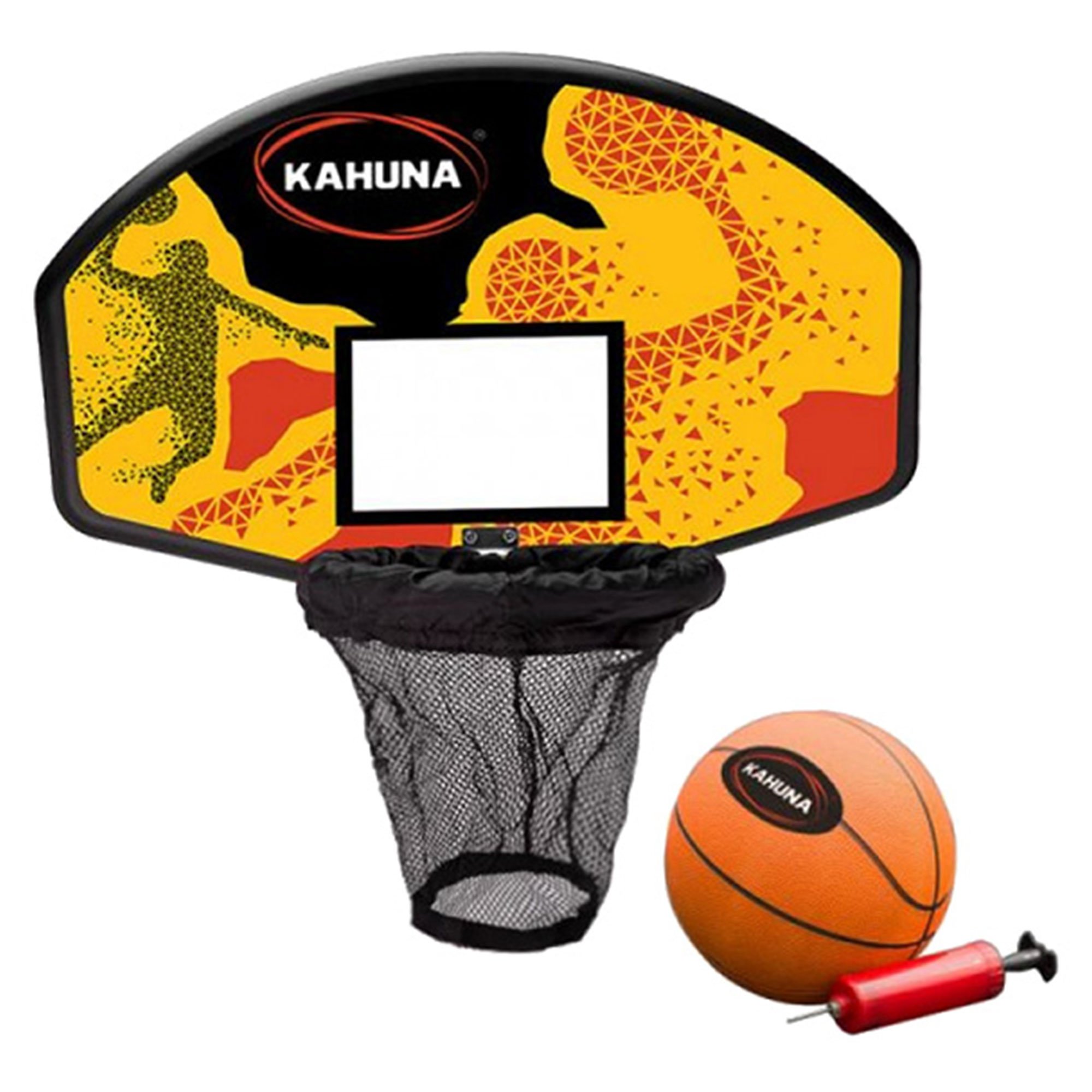 V240-TRP-BBS-75247-00 Kahuna Trampoline Basketball Ring Set with Mini Ball and Pump - Image 1