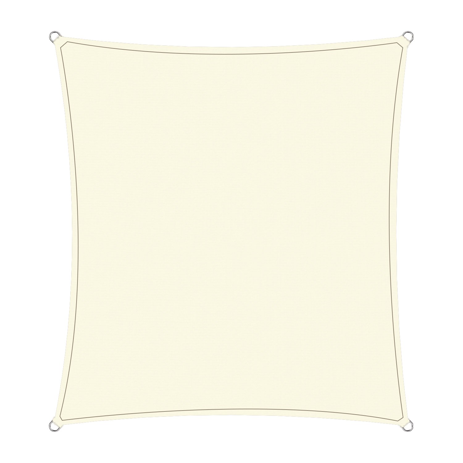 V240-WPSS-5X7-160-70948-00 Wallaroo Waterproof Outdoor Shade Sail Canopy Sun Cloth Square 5x7M - Image 1