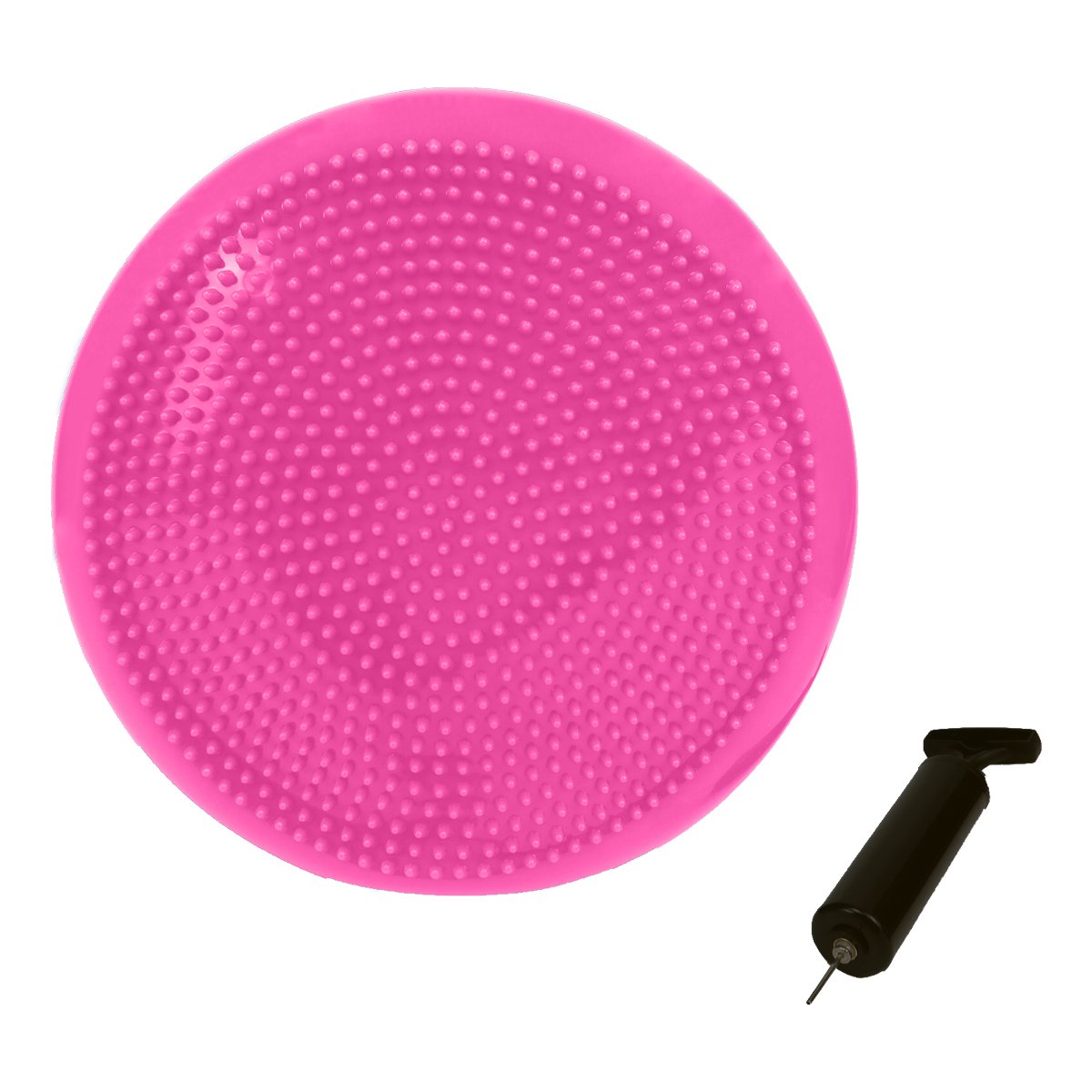 V240-YGA-DSC-PK-71491-00 Powertrain Yoga Stability Disc Home Gym Pilates Balance Trainer - Pink - Image 1