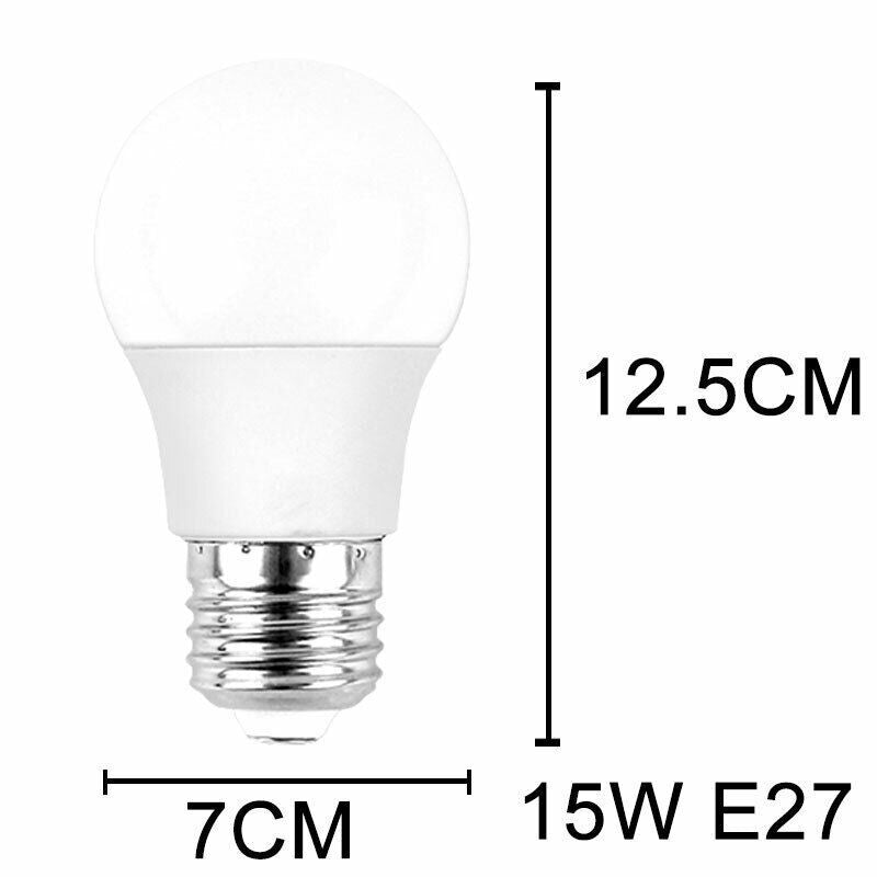 V255-B27BULBR-W-2-97647-00 2 PCS 220V 15W NEW LED Radar Sensor Motion Bulb E27 B22 Smart Security Light Lamp Globe Bulb - Image 1