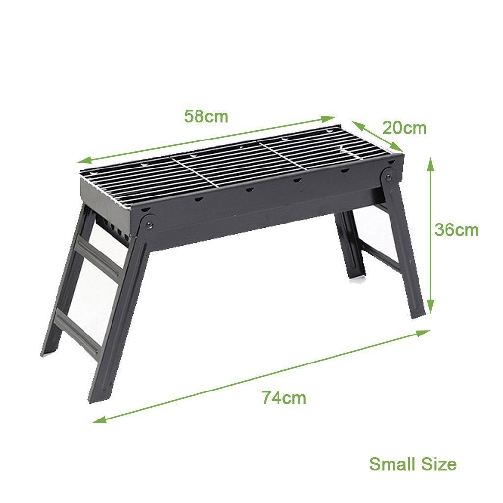 V255-CA-15B-52258-00 Foldable Portable BBQ Charcoal Grill Barbecue Camping Hibachi Picnic Large - Image 1