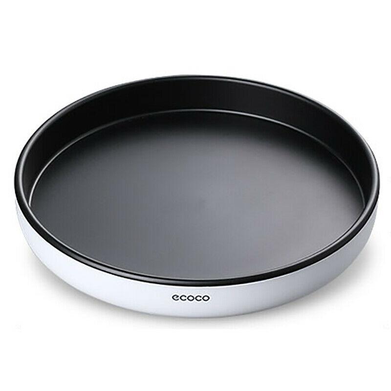 V255-E2202-B-52612-00 Ecoco Kitchen Rotating Spice Condiment Storage Rack Bathroom Swivel Tray Organizer Black - Image 1