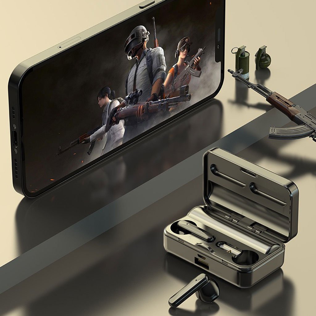 V255-EARPHONE-B68-BK-52129-00 Wireless Bluetooth 5.0 Earphones Headphones Earbuds Headset - Image 1