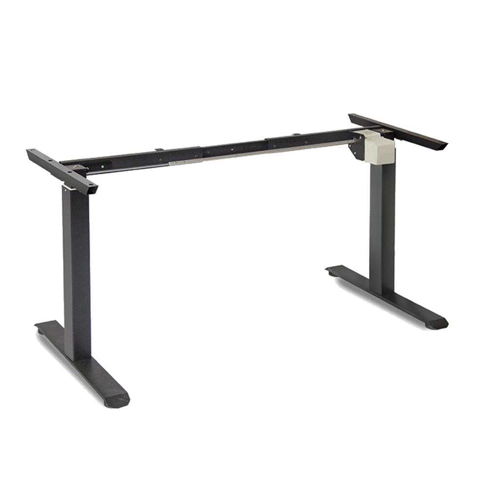 V255-FRAME-SMB-52760-00 Standing Desk Height Adjustable Sit Stand Motorised Single Motor Frame Black Only - Image 1