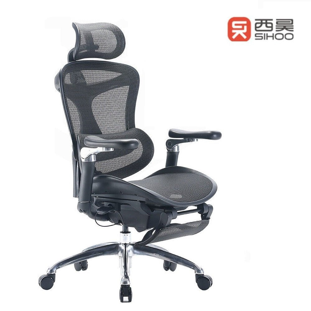 V255-SIHOO-C300-97391-00 SIHOO A3 Doro C300 Ergonomics Executive Office Chair with Footrest Black - Image 1